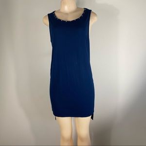 Woman’s sleeveless fit and flare party club dress